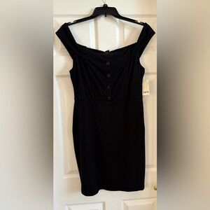 Black Dress Sleeveless Scoop Neck